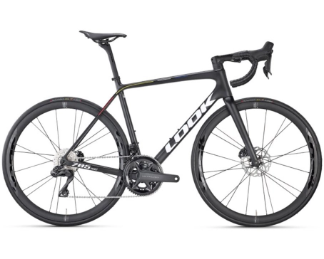 Vélo de route Unisexe 785 HUEZ ULTEGRA DI2 PROTEAM Noir