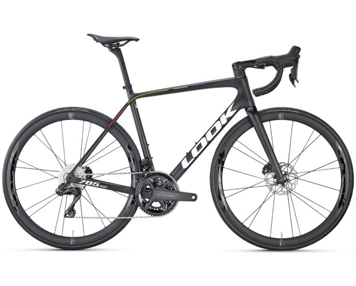 Vélo de route Unisexe 785 HUEZ ULTEGRA DI2 PROTEAM Noir